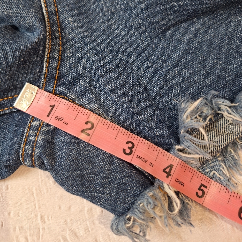 WILD FABLE Blue High-Waisted Jean Shorts - Picture 7 of 10